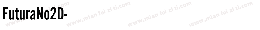 FuturaNo2D字体转换