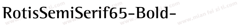 RotisSemiSerif65-Bold字体转换
