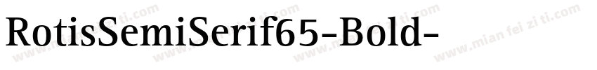 RotisSemiSerif65-Bold字体转换