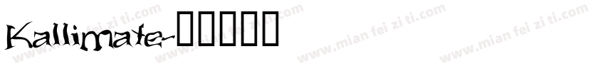 Kallimate字体转换