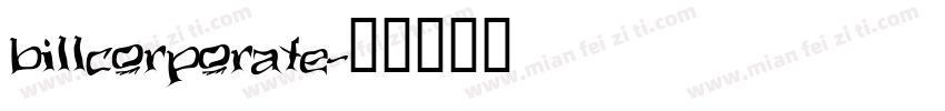 billcorporate字体转换