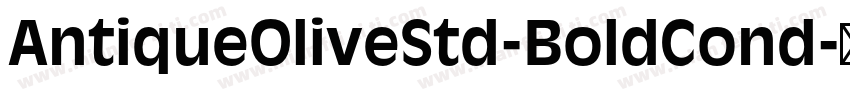 AntiqueOliveStd-BoldCond字体转换