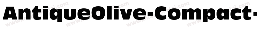 AntiqueOlive-Compact字体转换