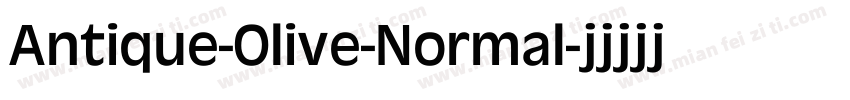 Antique-Olive-Normal字体转换