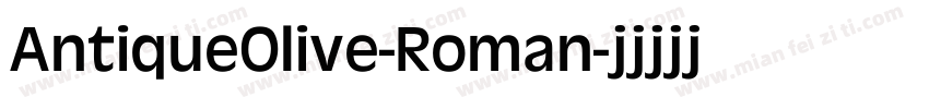 AntiqueOlive-Roman字体转换