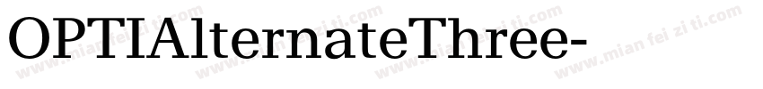 OPTIAlternateThree字体转换
