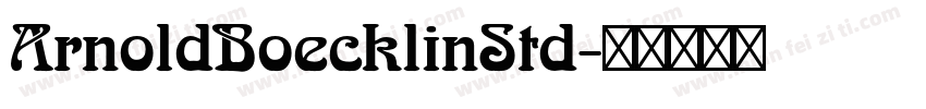 ArnoldBoecklinStd字体转换