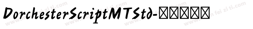 DorchesterScriptMTStd字体转换