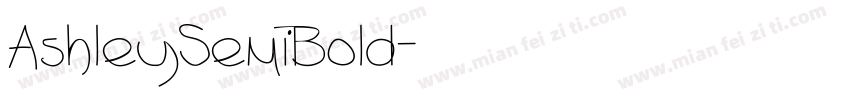 AshleySemiBold字体转换