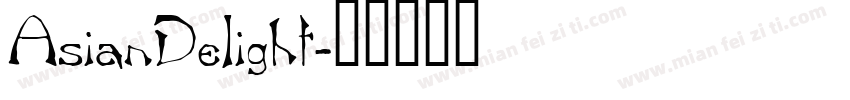 AsianDelight字体转换