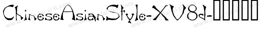 ChineseAsianStyle-XV8d字体转换