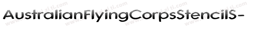 AustralianFlyingCorpsStencilS字体转换