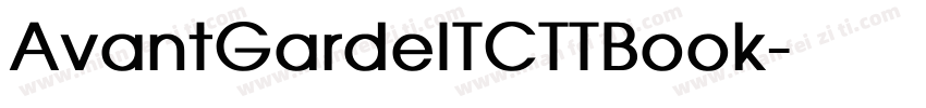 AvantGardeITCTTBook字体转换