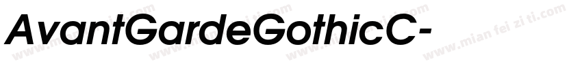 AvantGardeGothicC字体转换