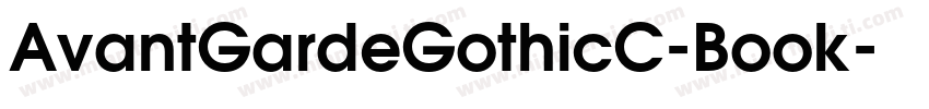 AvantGardeGothicC-Book字体转换