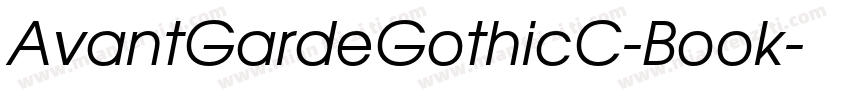 AvantGardeGothicC-Book字体转换