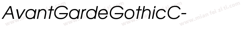 AvantGardeGothicC字体转换