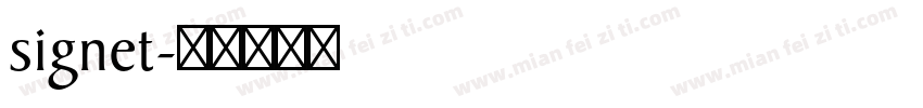 signet字体转换
