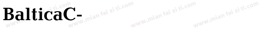 BalticaC字体转换