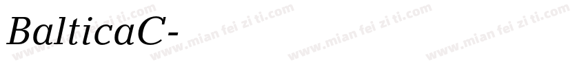 BalticaC字体转换
