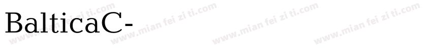 BalticaC字体转换