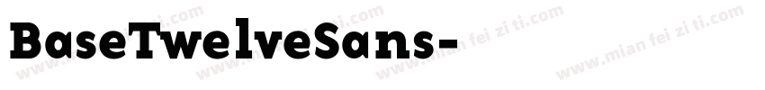 BaseTwelveSans字体转换