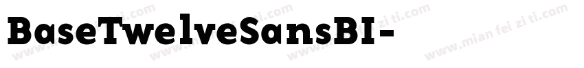 BaseTwelveSansBI字体转换