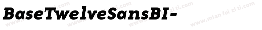 BaseTwelveSansBI字体转换