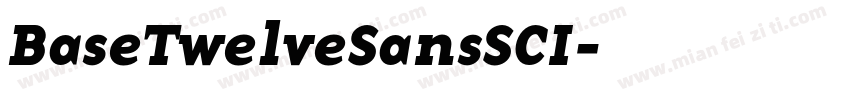 BaseTwelveSansSCI字体转换