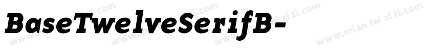 BaseTwelveSerifB字体转换