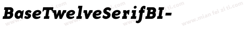 BaseTwelveSerifBI字体转换