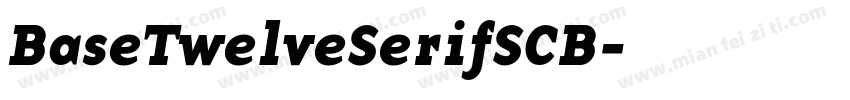 BaseTwelveSerifSCB字体转换