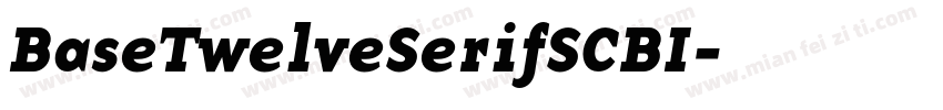 BaseTwelveSerifSCBI字体转换