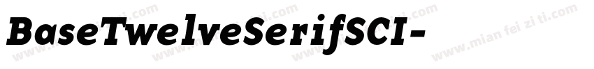 BaseTwelveSerifSCI字体转换