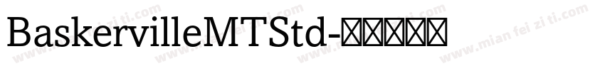 BaskervilleMTStd字体转换
