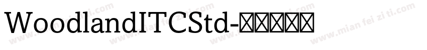 WoodlandITCStd字体转换