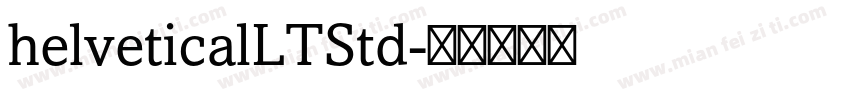 helveticalLTStd字体转换