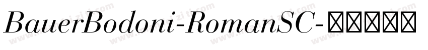 BauerBodoni-RomanSC字体转换