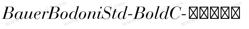 BauerBodoniStd-BoldC字体转换