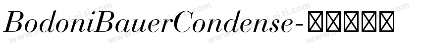 BodoniBauerCondense字体转换
