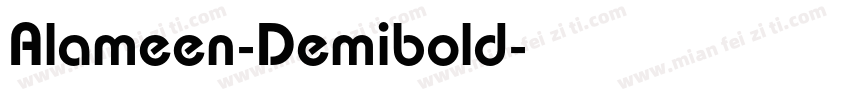 Alameen-Demibold字体转换