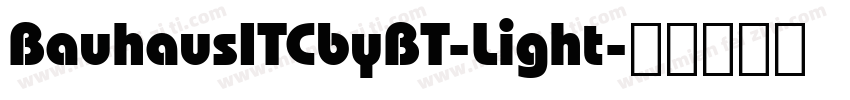 BauhausITCbyBT-Light字体转换