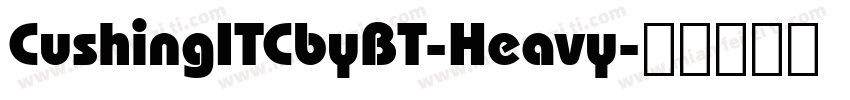 CushingITCbyBT-Heavy字体转换
