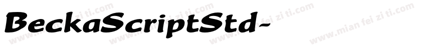 BeckaScriptStd字体转换