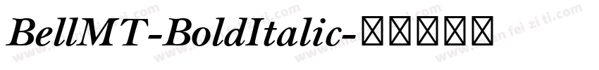 BellMT-BoldItalic字体转换