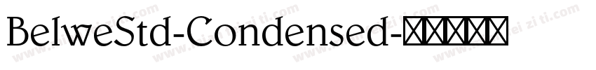 BelweStd-Condensed字体转换