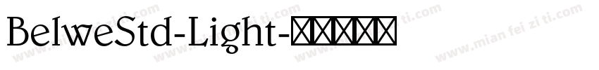 BelweStd-Light字体转换