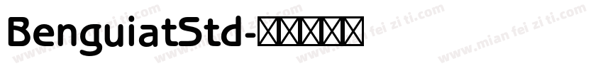 BenguiatStd字体转换