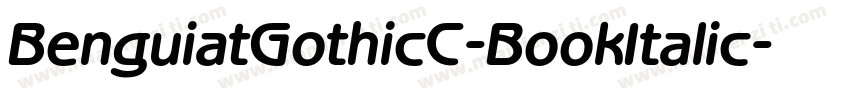 BenguiatGothicC-BookItalic字体转换