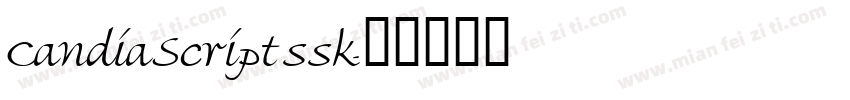 CandiaScriptssk字体转换